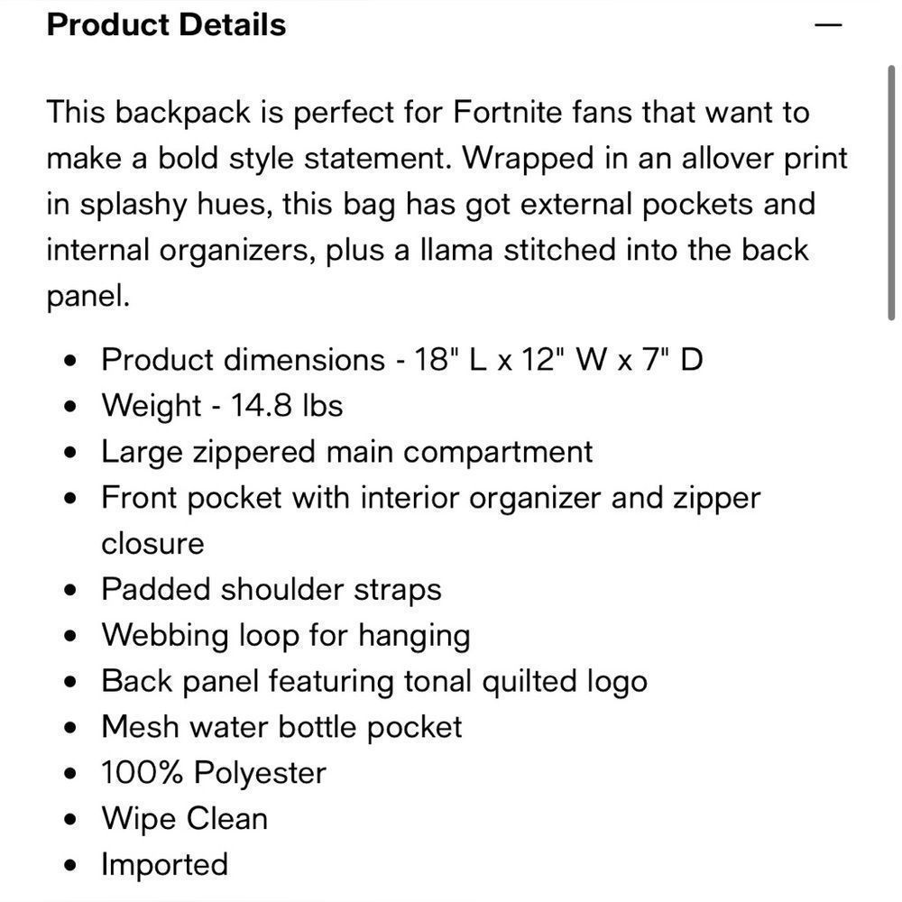FORTNITE Signify Backpack unisex - Picture 6 of 6
